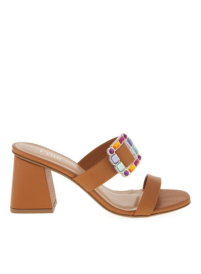 FYOR A Snazzy Buckle Adorned Mule BCM 149